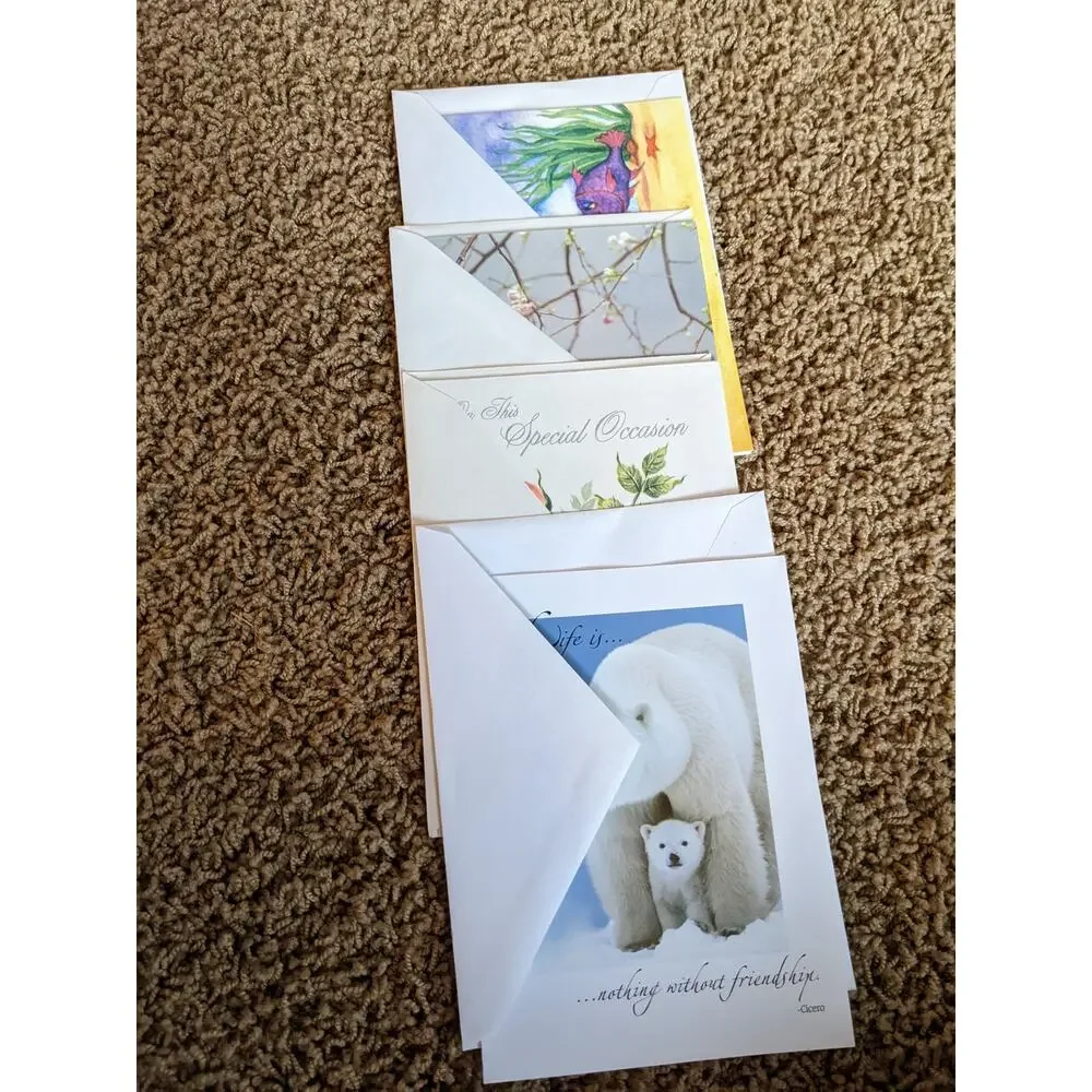 Lot of Friendship Greeting Cards Life is Nothing without Friendship